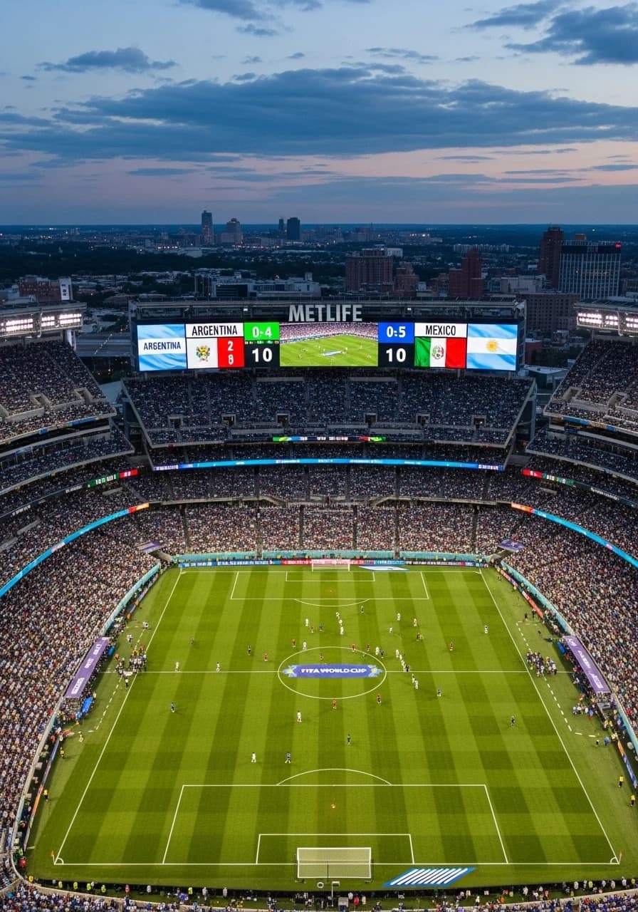 Aerial view of MetLife Stadium, New York